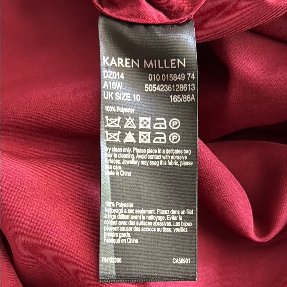 B6 Karen Millen Women’s 6 Scarlet Floral Lace Midi Dress - Picture 6 of 6
